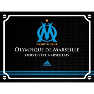 Plaque déco Foot Olympique de Marseille OM en aluminium