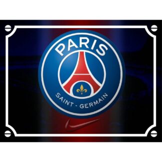 Plaque déco Foot PSG Paris Saint Germain en aluminium