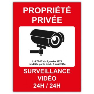 Plaque Propriété Privé en aluminium