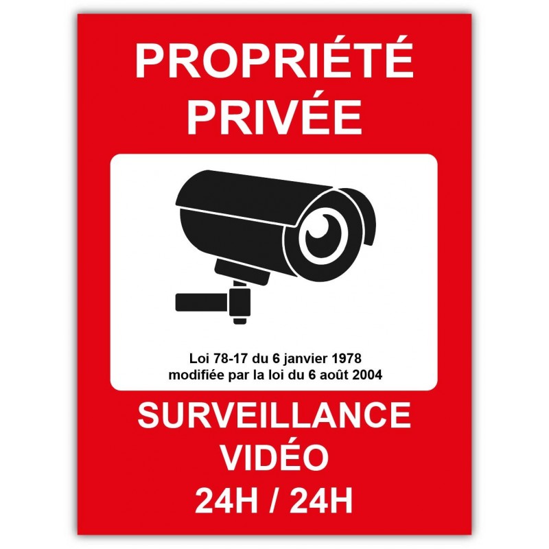 Plaque Propriété Privé en aluminium